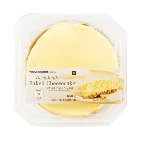 woolworths cheesecake price